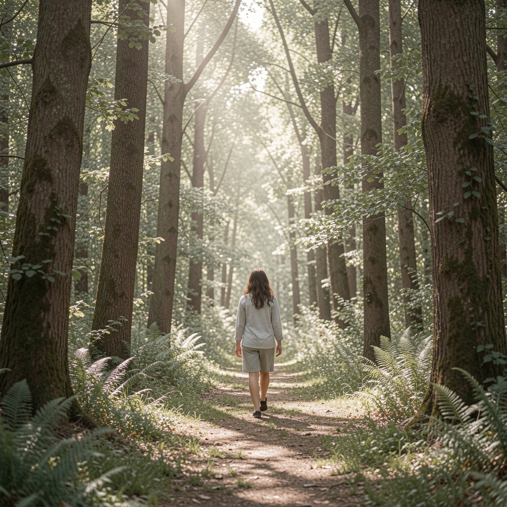 Walking in nature for contemplation